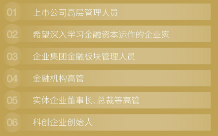 金融創(chuàng)新與上市并購董事長項(xiàng)目